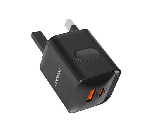 Porodo dual port Gan wall charger