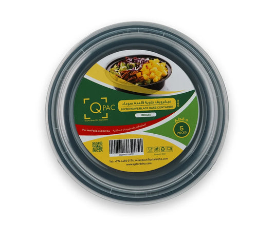 Micro 24 Oz Black Base Round Q Pac 1X5