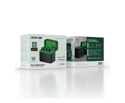 Green Lion Rechargeable 8 AA Battery Dock