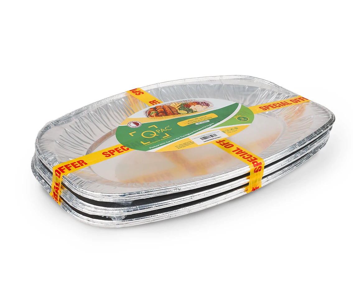 Aluminum Platter 65180 (1x3 Pieces) Q Pac   2+1 Free