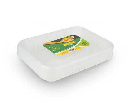 Plastic Tray 3 Q Pac 1000 Pieces