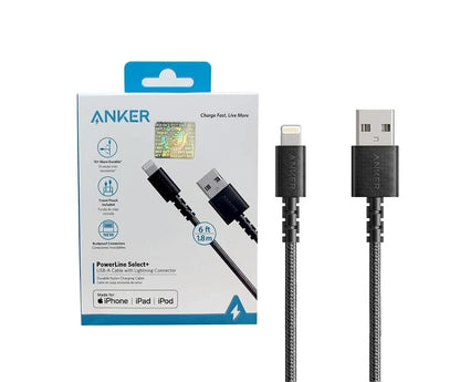 Anker A8013 PowerLine Select USB-A to Lightning Cable 6ft / 1.8m