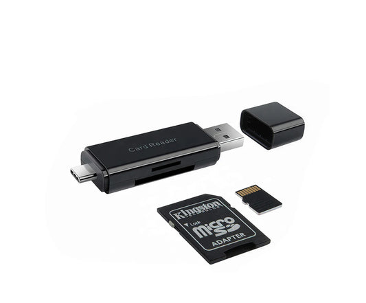 COTECI USB + Type-C 2.0 2-in-1 Card Reader