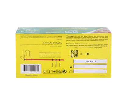 Gloves Vinyl Clear Powder Free Q Pac 1x100 Pieces