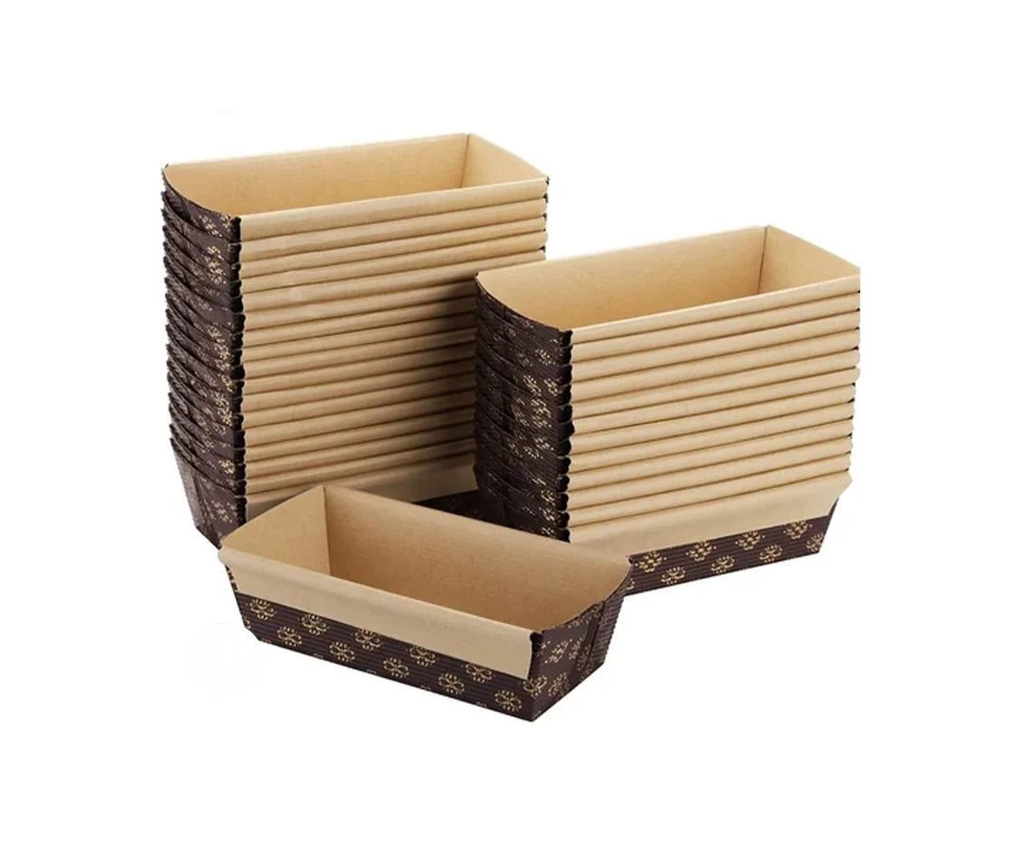 Paper 1984 Cm Baking Mould Rectangle 25 Pieces