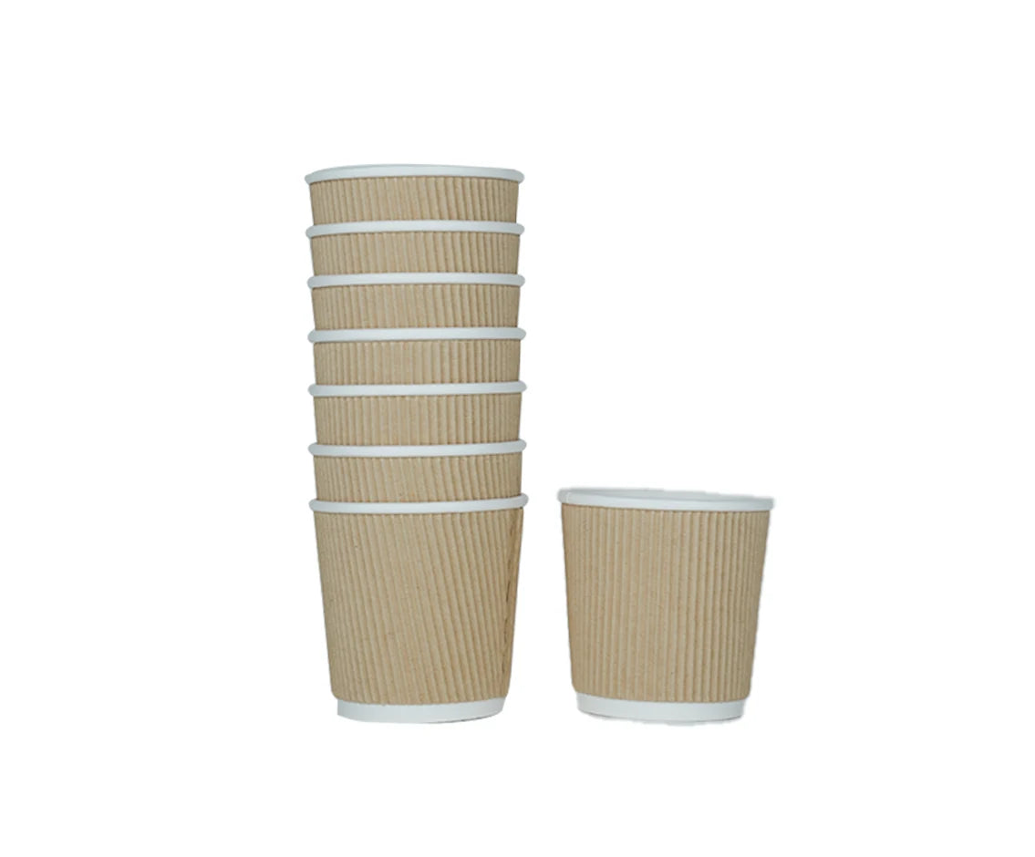 Paper Cup 4 oz Ripple  1x25 Piece