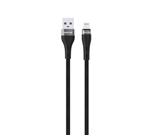Green Lion 12W Usb-A to Lightning 1meter Braided Cable