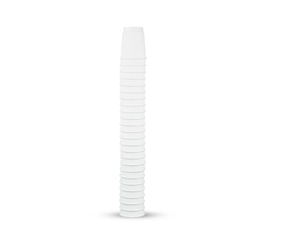 Paper Cup  8 Oz Double Wall White with lid 1x25 Pieces