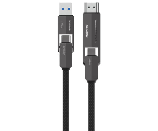 Poweroology Vion 4 in 1 Charging & Data Transfer Cable