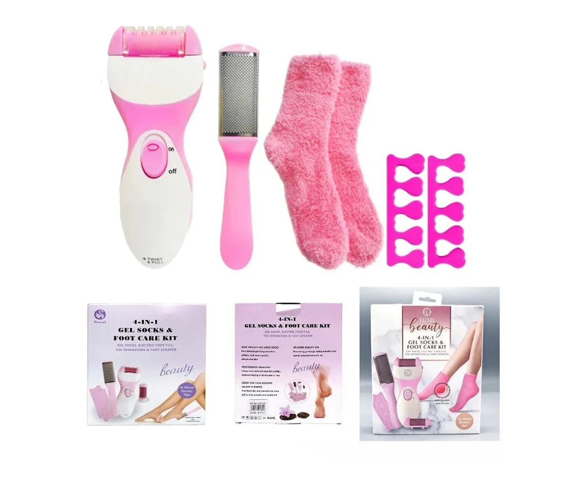 4 In 1 Gel Socks & Foot Care Kit