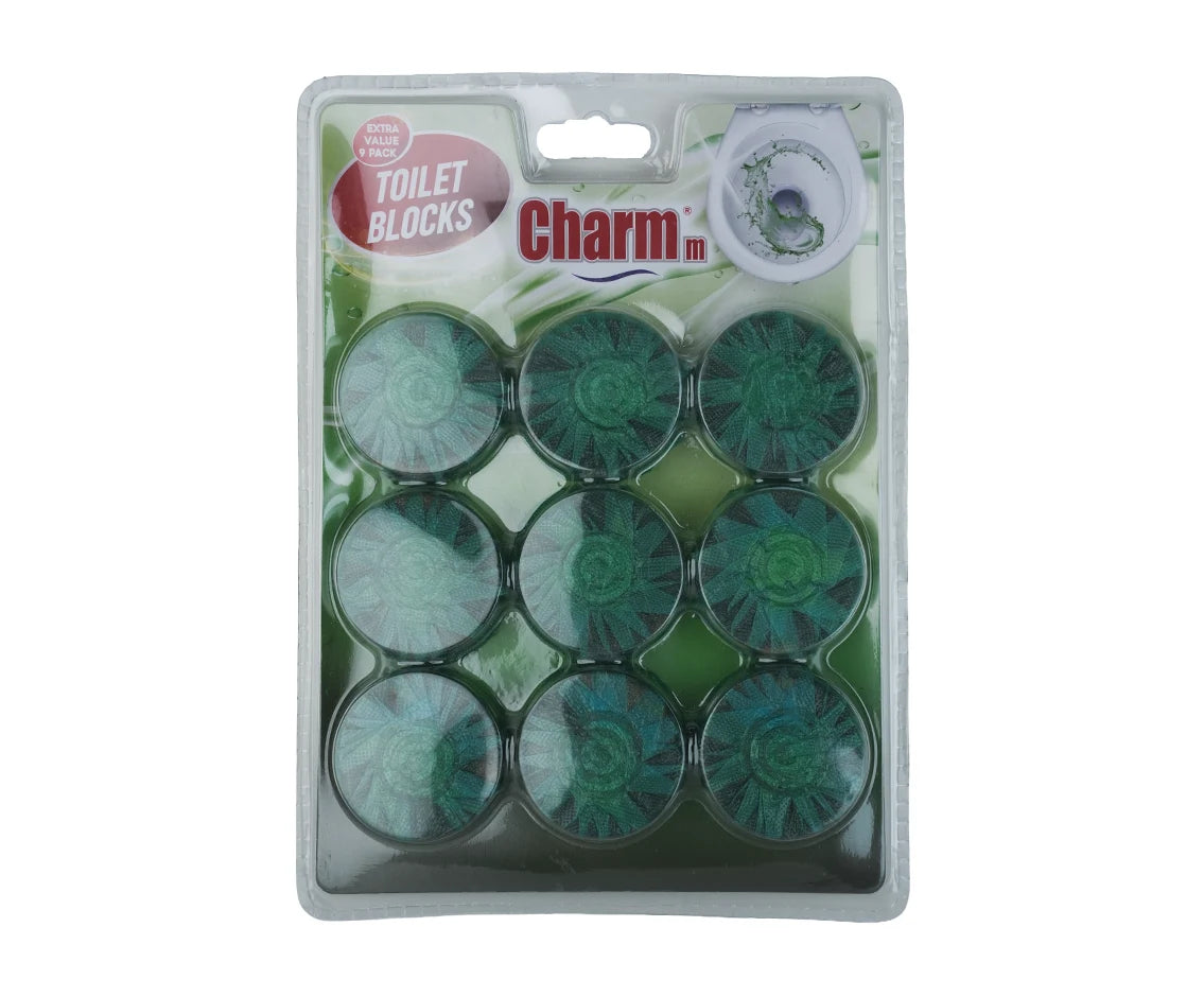 Charmm Toilet Blocks Green 9x40 Gm 1 Piece