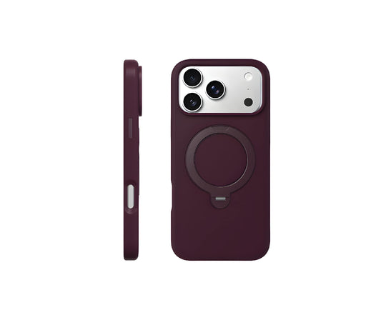 Green Lion Silicone MagSafe Stand Case iPhone 17 Pro Max and 18 Pro Max Burgundy