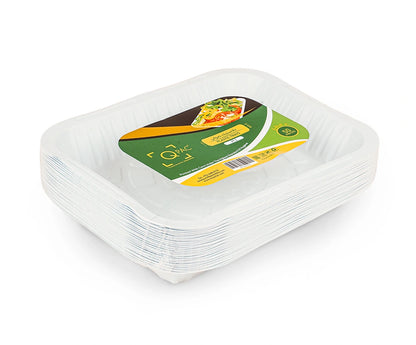 Plastic Tray No2 Q Pac 1X50 Pieces