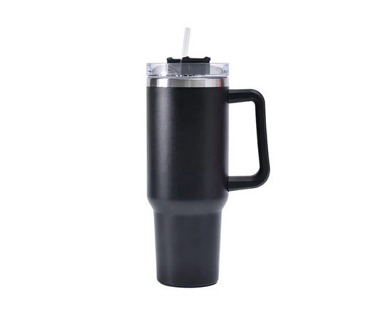 Stanley Mug 1.8 -Cold For 7Hours - Iced For 48 Hours - Water Bottle with Straw, Handle Travel Mug For Cold or Hot Drinks -BLACK