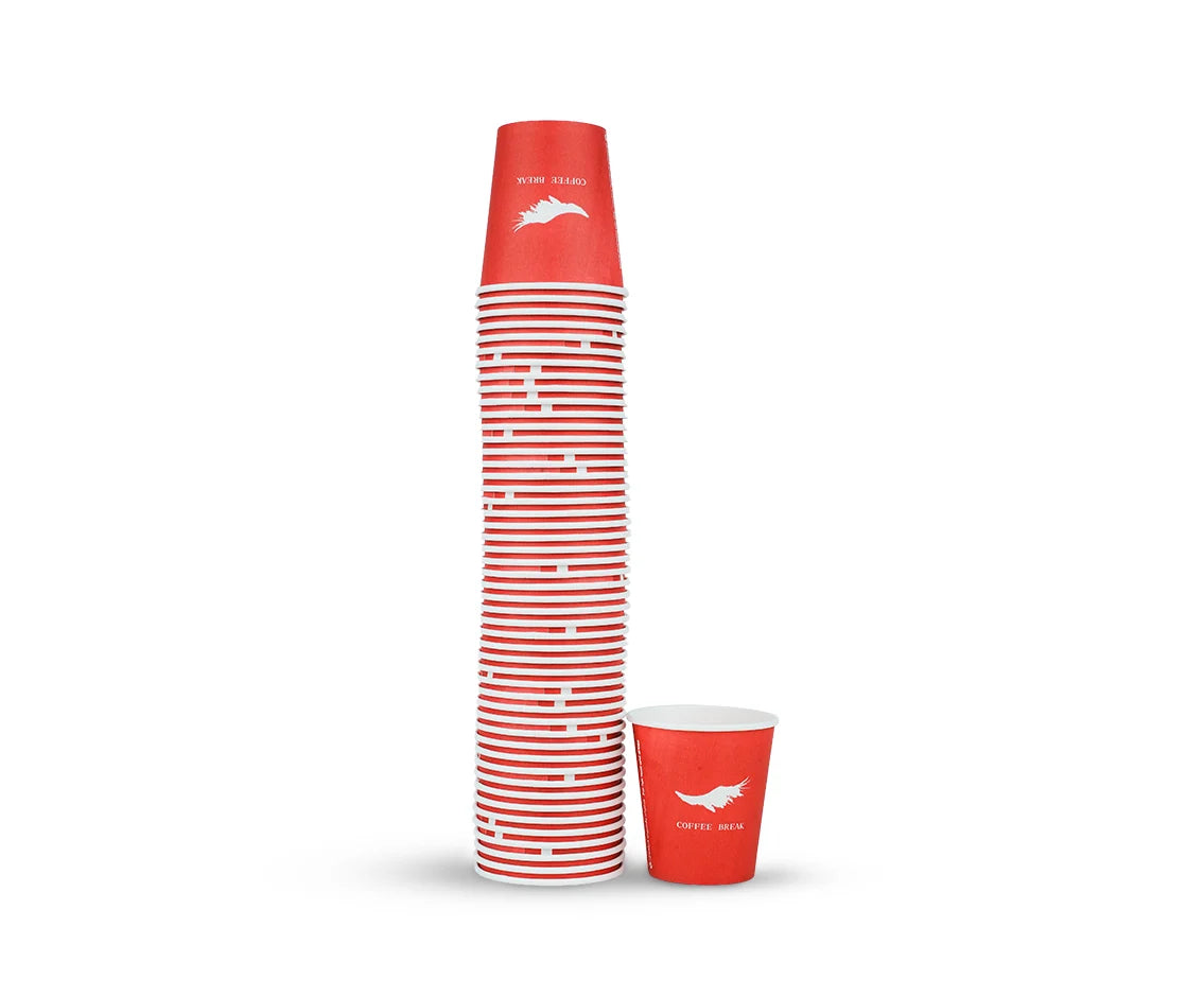 Paper Cup 7 Oz Red Q Pac 1x 50 Piece
