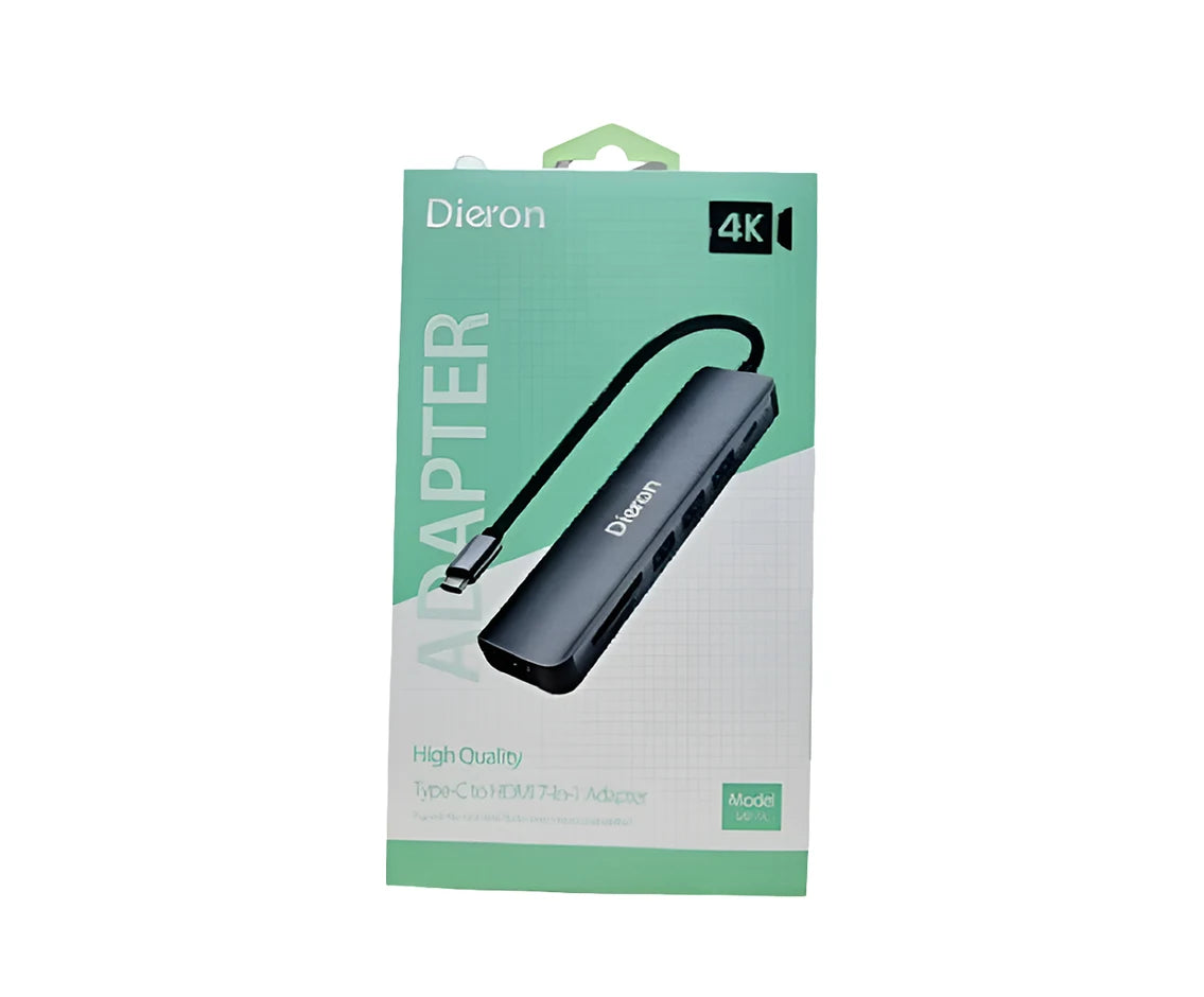 Dieron Type-C to HDMI 7-in-1 Adapter