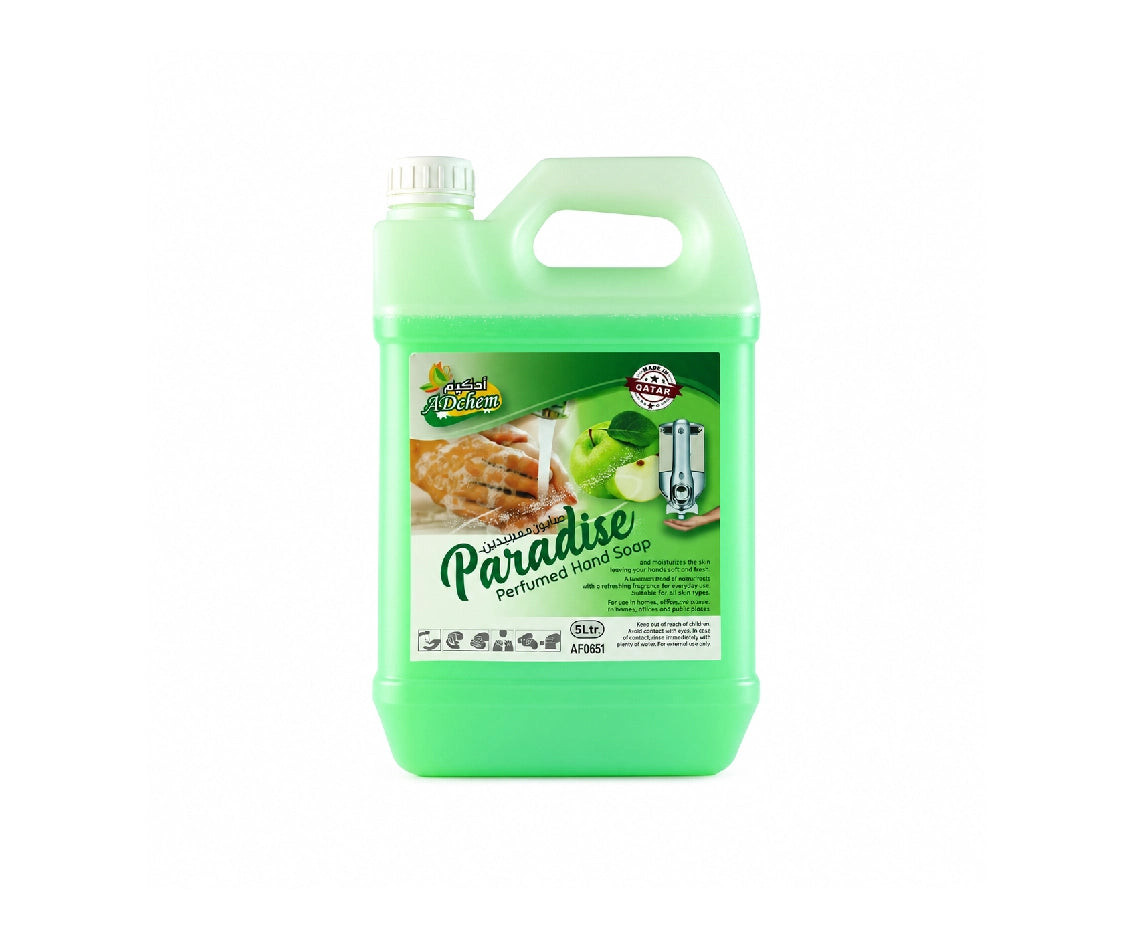 Adchem Paradise Hand Soap - Green Apple 5 Ltr