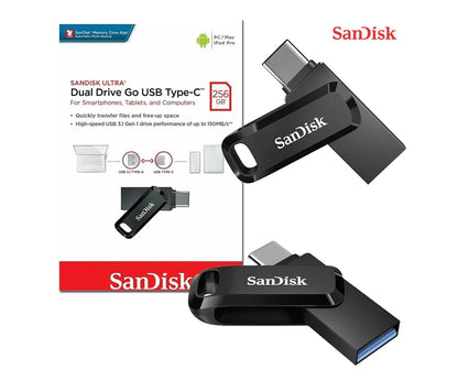 SanDisk Ultra Dual Drive Go USB Type-C Flash Drive – 128GB / 256GB