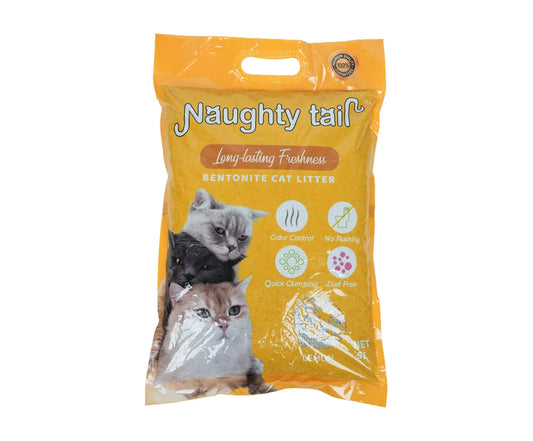 Naughty Tail  Bentonite Cat Litter 5L-Lemon