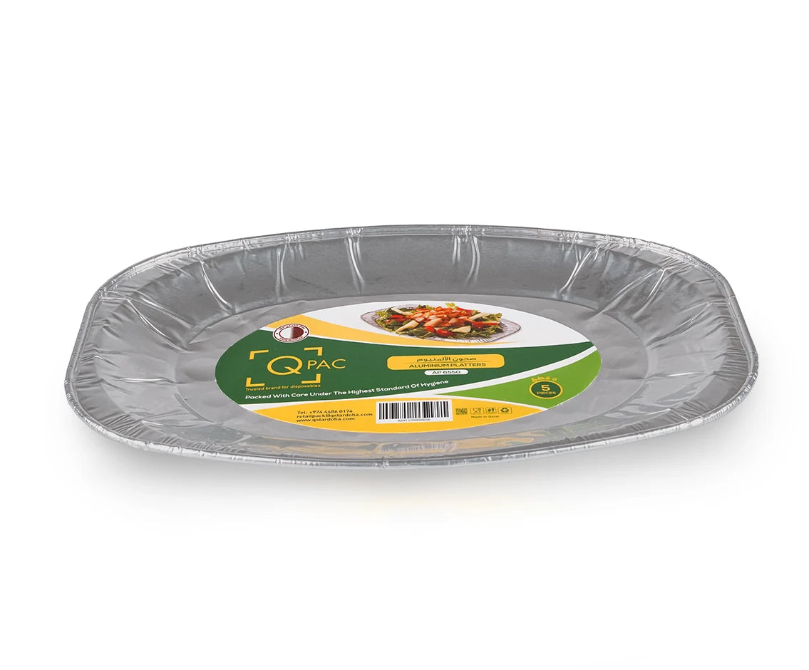 Aluminium Platters 6550 Q Pac 1X5 Pieces