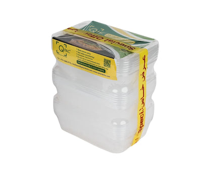 Microwave Container 500 Ml 1 X 5 Piece Q Pac 2+1 Free