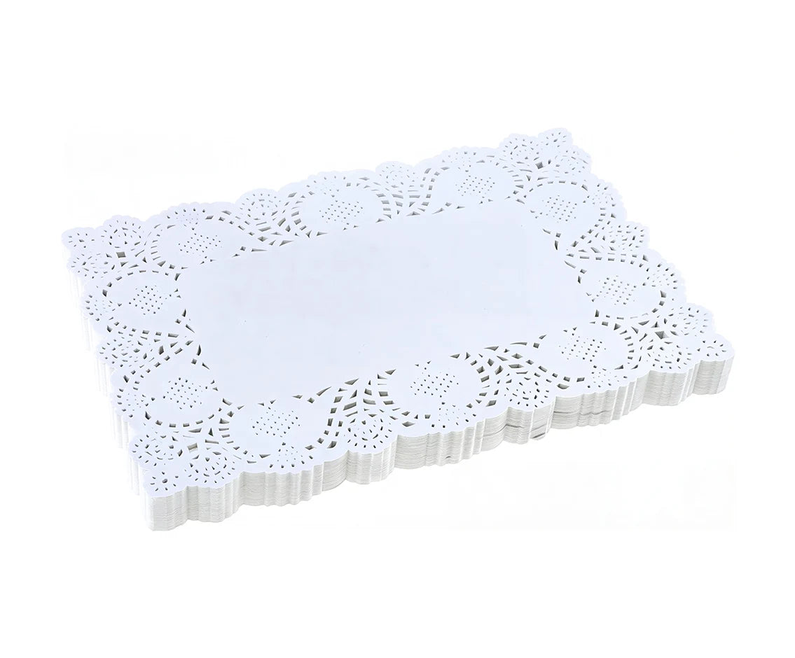 Paper Doilies Rectangular White 12 Inch X 16 Inch 250 Pieces