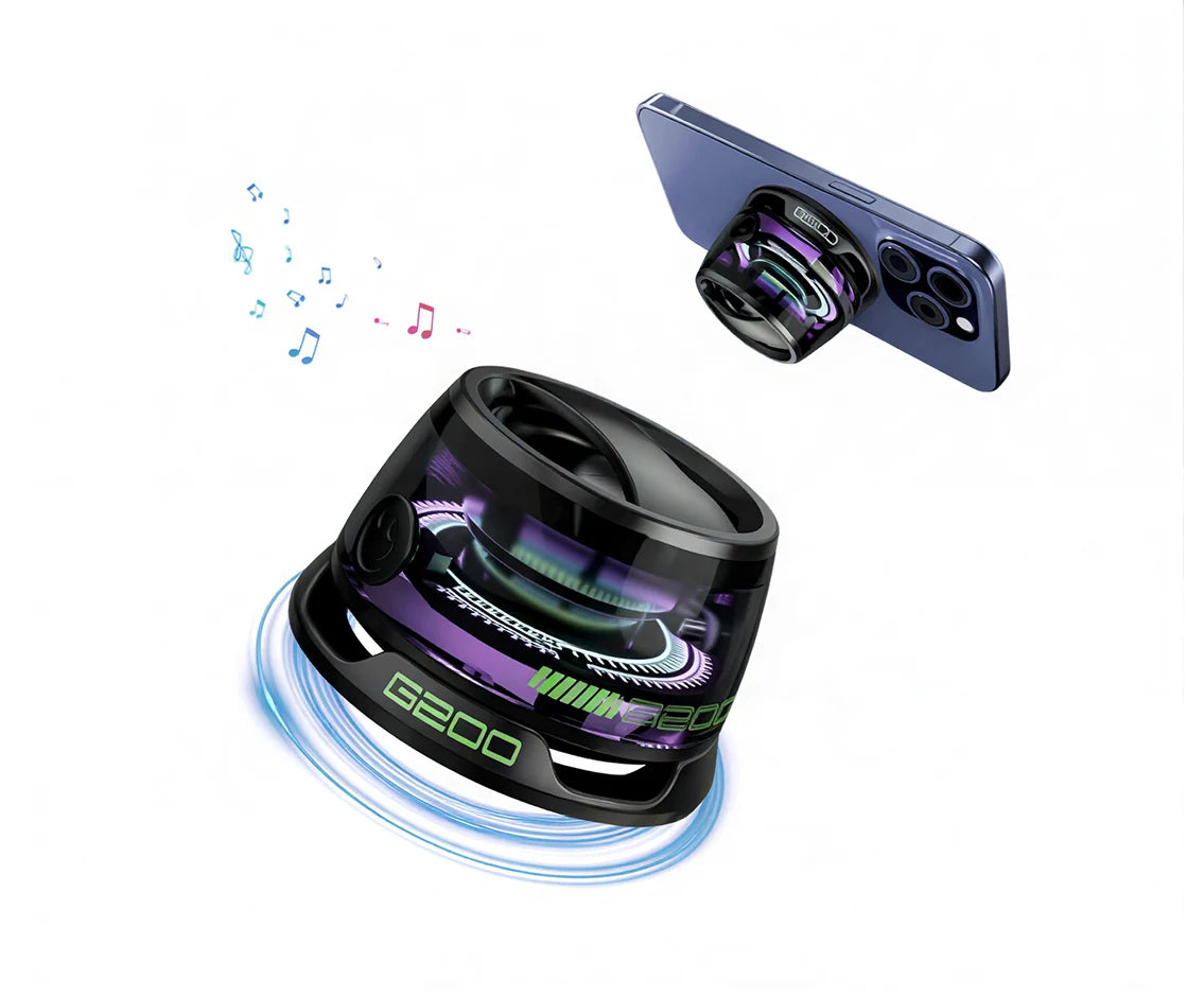 Magnetic Suction Ultra-Portable LED Speaker G200