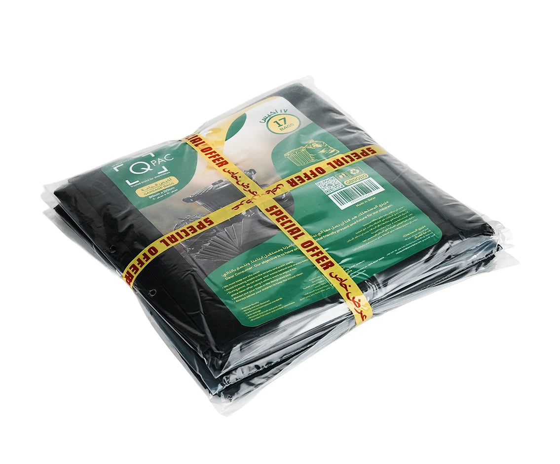 Garbage Bag 60 Gallon 90 X 110 Q Pac Offer Pack 17 X 3 Packet