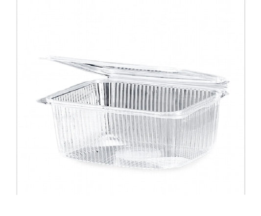 Clear Hinged Container 64 Oz Q Pac 1X10