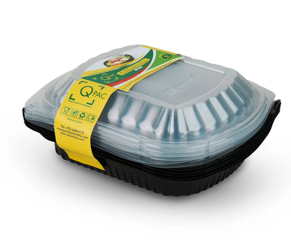 Micro Black Base 1 Compartment With Lid 1X250 Pieces