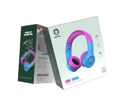 Green Lion GK-100 Kids Wireless Headphone – Pink