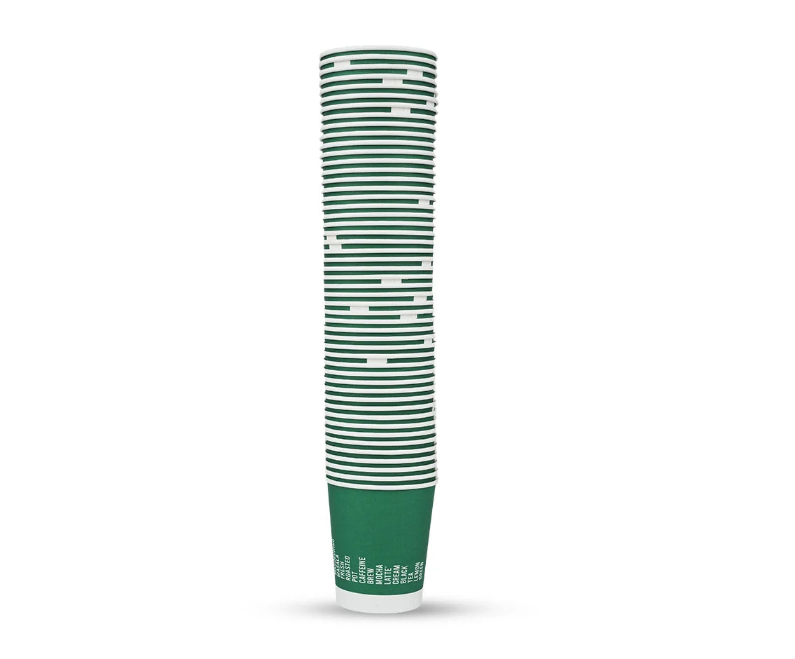 Paper Cup 6 Oz  Green 1x50 Piece