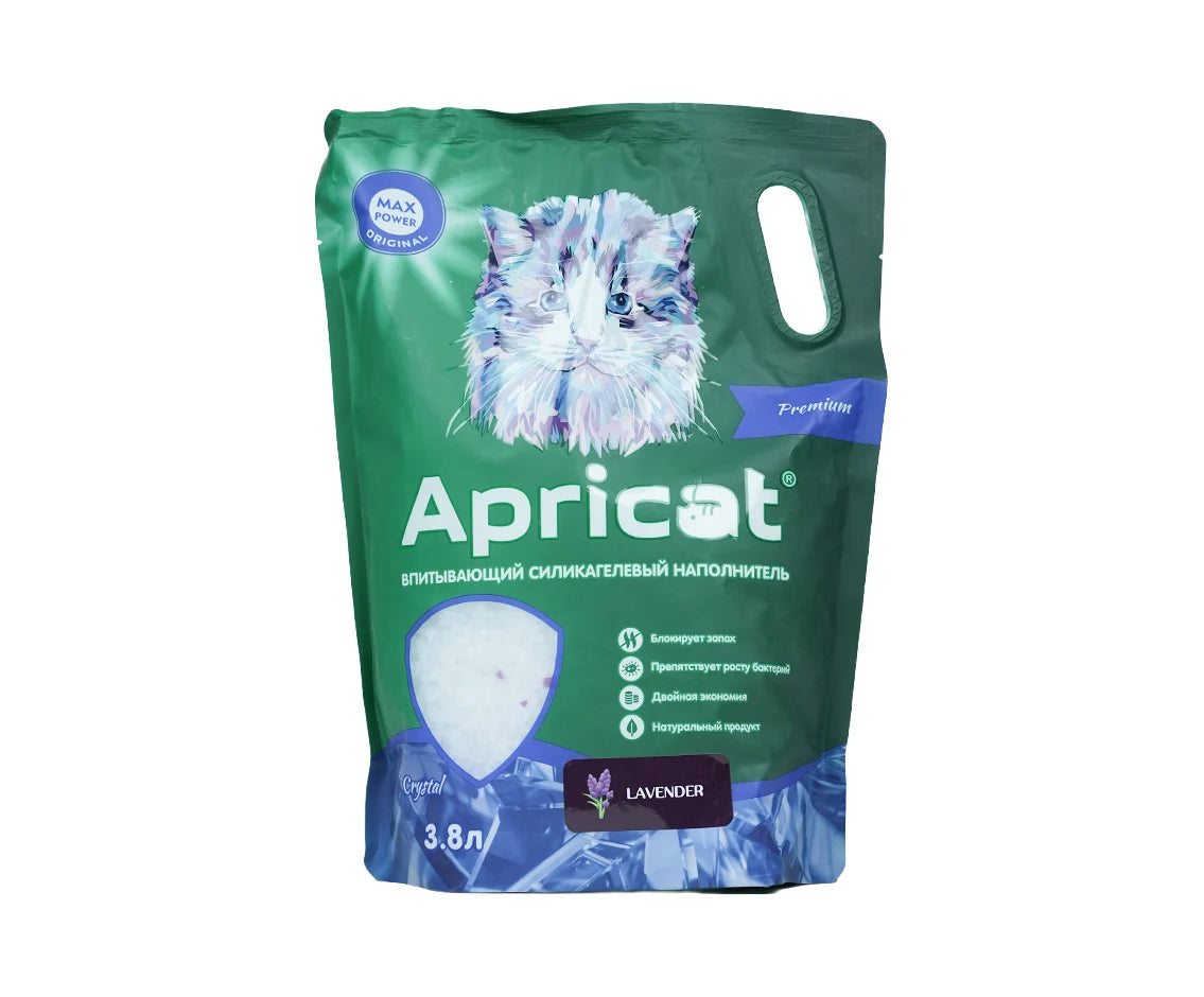 Apricat  Silica  Gel Cat Litter  3.8L-Lavender