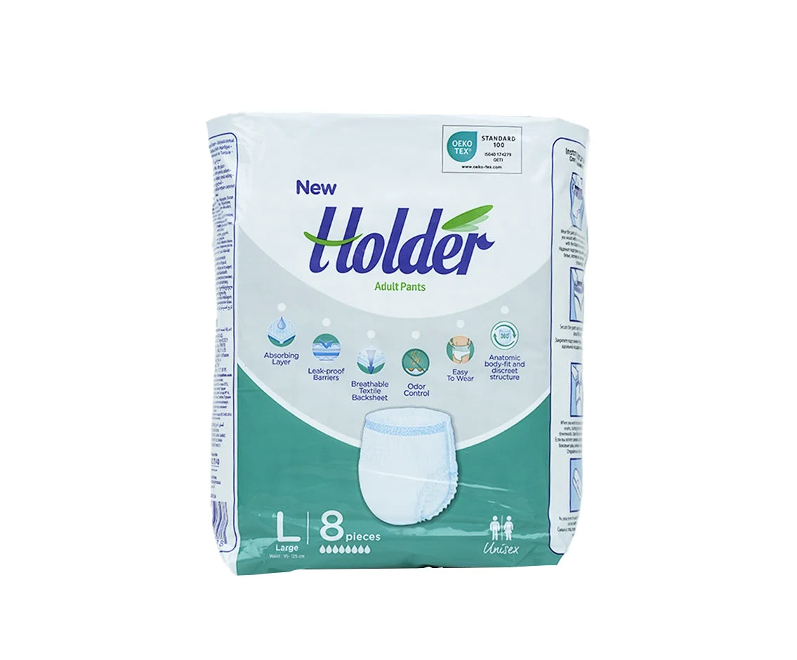 Holder Adult Diapers Pants Large 8's