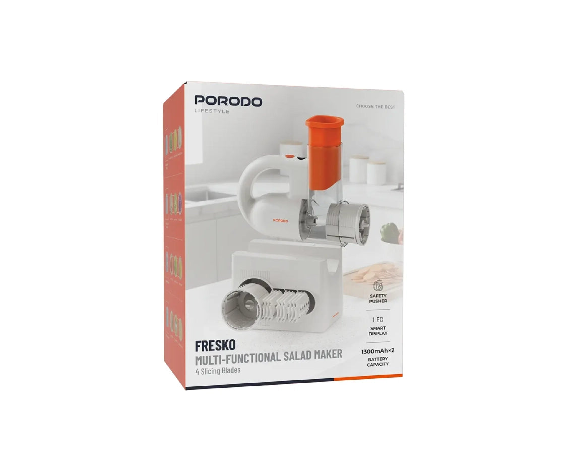 Porodo Multi Functional Salad Maker 4 Slicing Blades