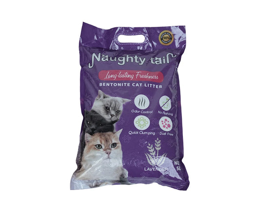 Naughty Tail  Bentonite Cat  Litter  5L-Lavender