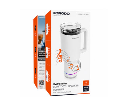 Porodo HydroTunes Bluetooth Speaker Tumbler with High Quality Sound
