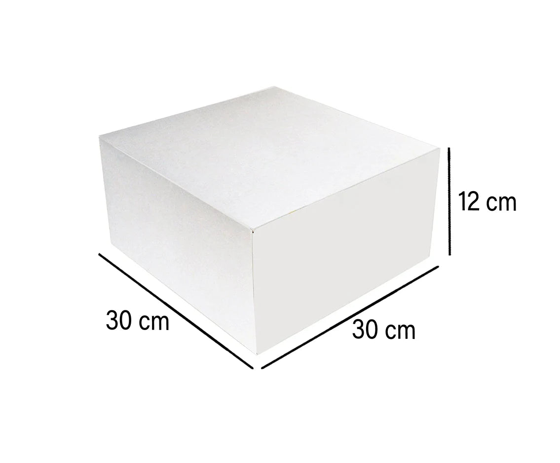 Cake Box White 30x30 2 Pieces