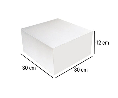 Cake Box White 30x30 2 Pieces