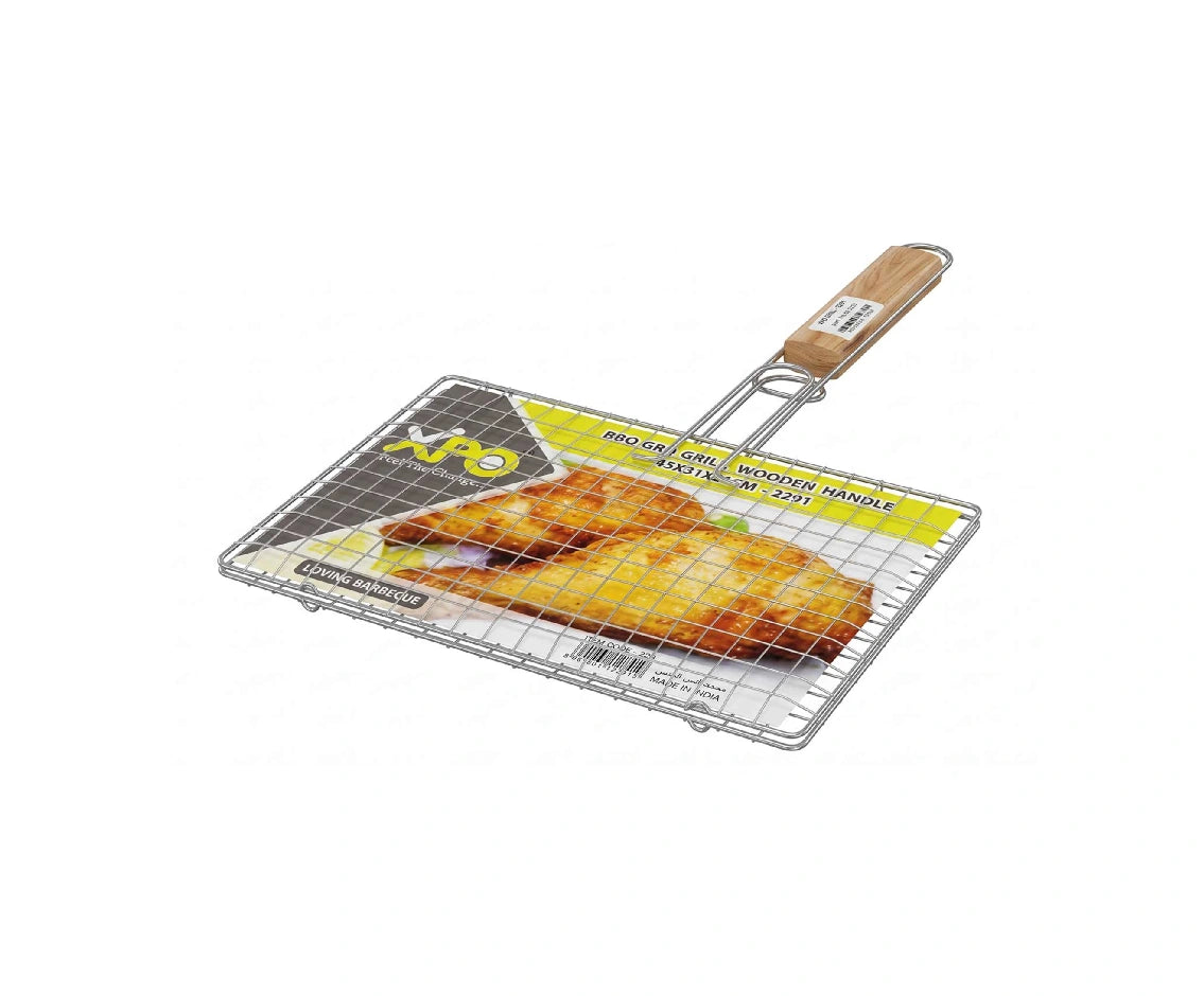 BBQ Wooden Handle Grill -2291 Xpo