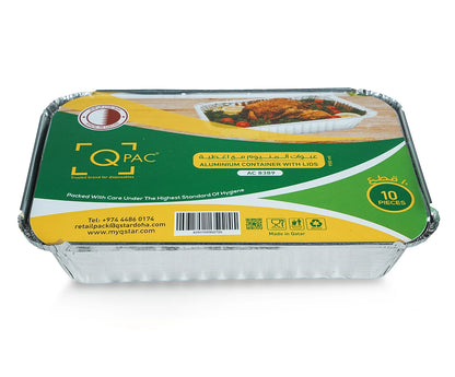 Aluminium Container 8389 Q Pac 1X10 Pieces