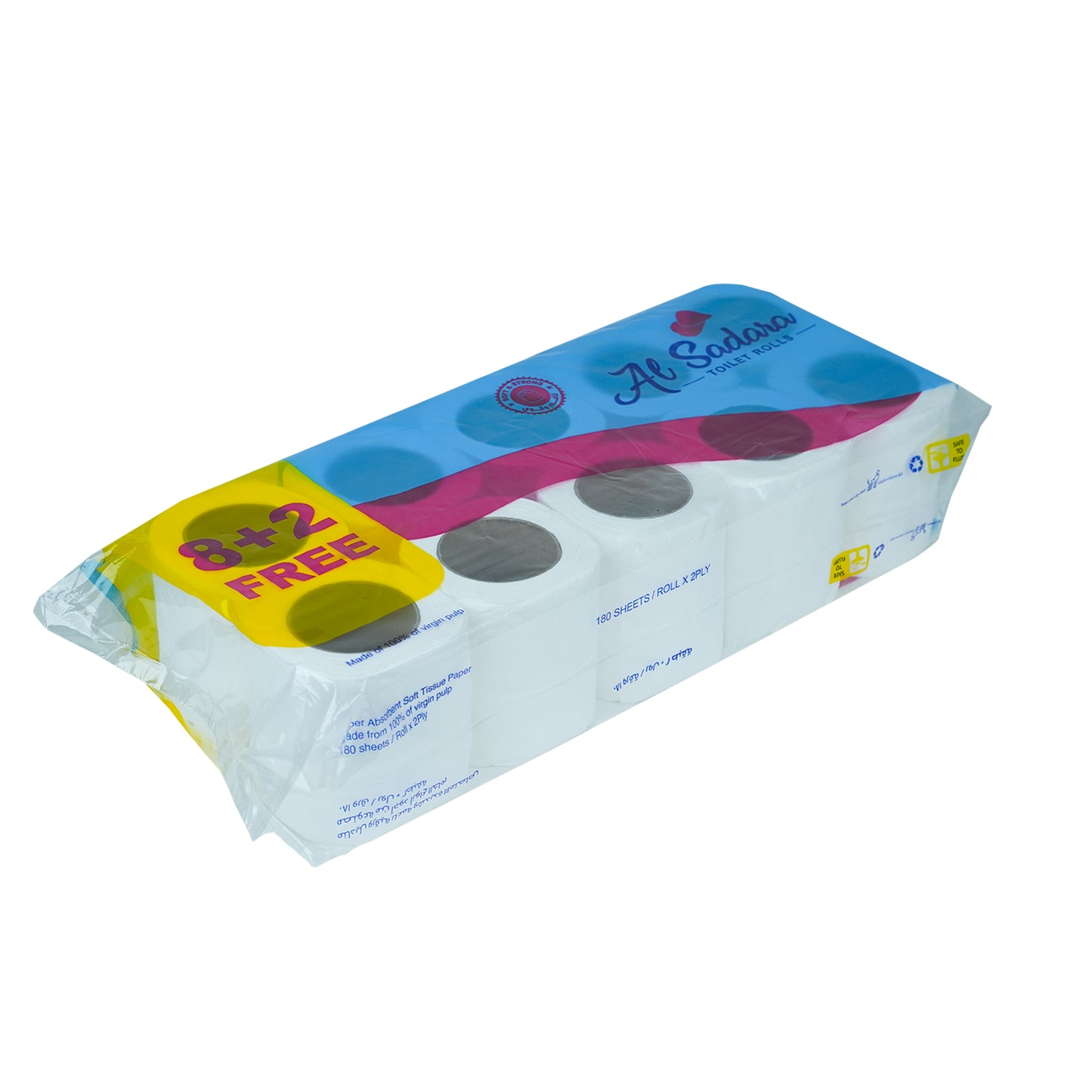 Al Sdara Toilet Roll 180 Sheets 8+2 Free