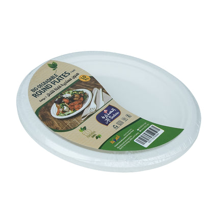 Al Sadara Bio- Degradable Round 7” Plates 10’s