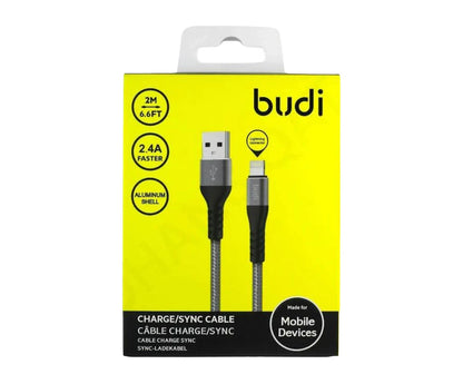 BUDI USB TO LIGHTNING CABLE 3 MTR