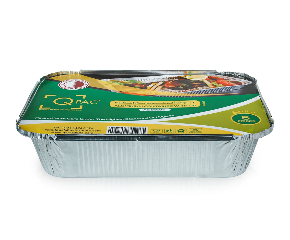 Aluminium Container 83185 Q Pac 1X5 Pieces