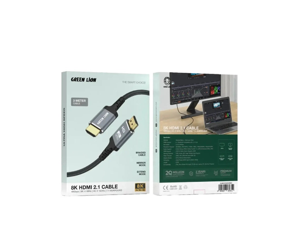 Green Lion 8K HDMI 2.1 Cable 3 Meter