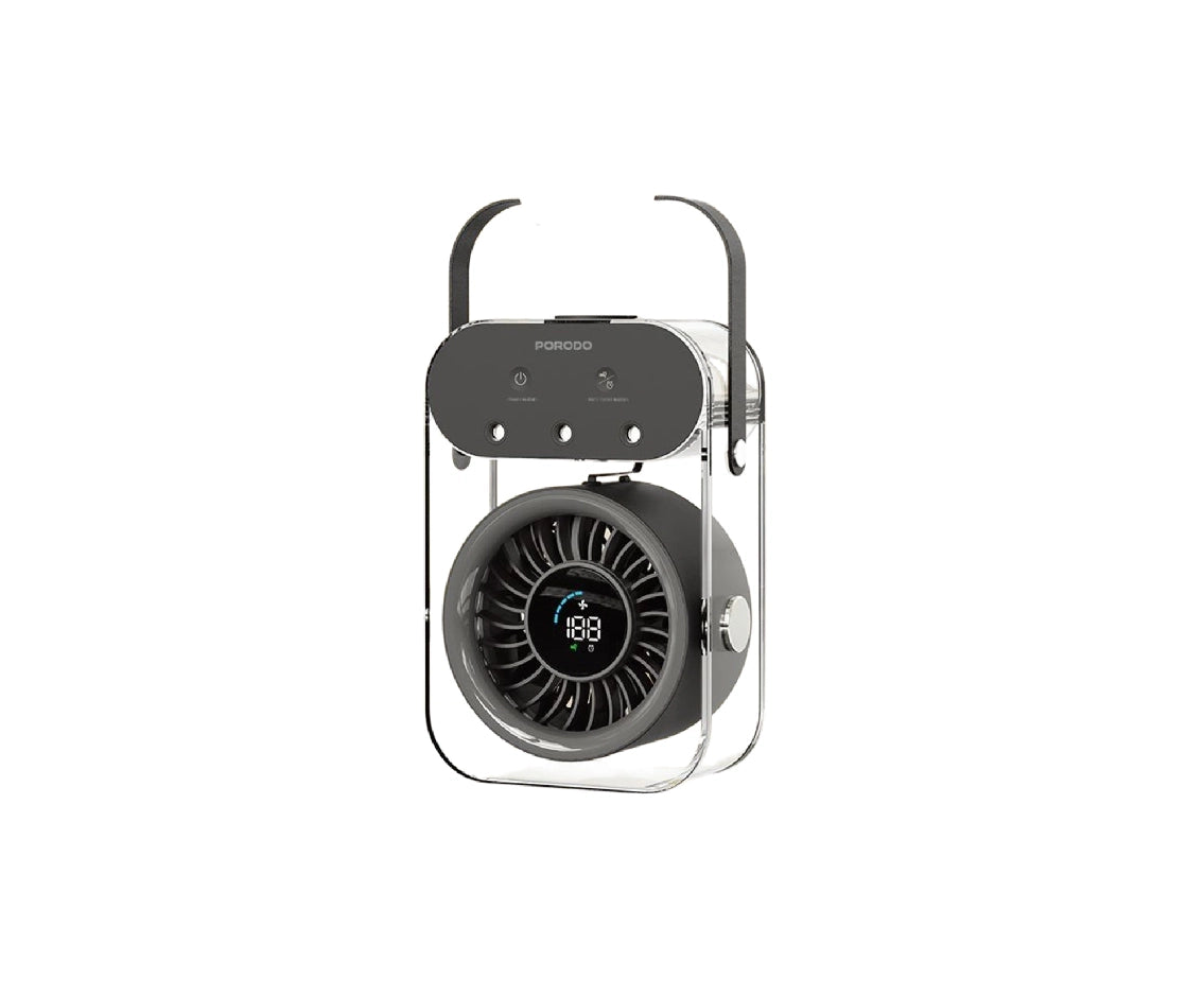 Porodo Chillo Aqua Portable Mist Fan with 500mL Large Water Tank