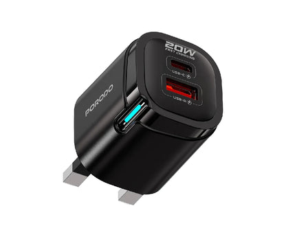 Porodo Usb-C to C Wall Adapter 20 W