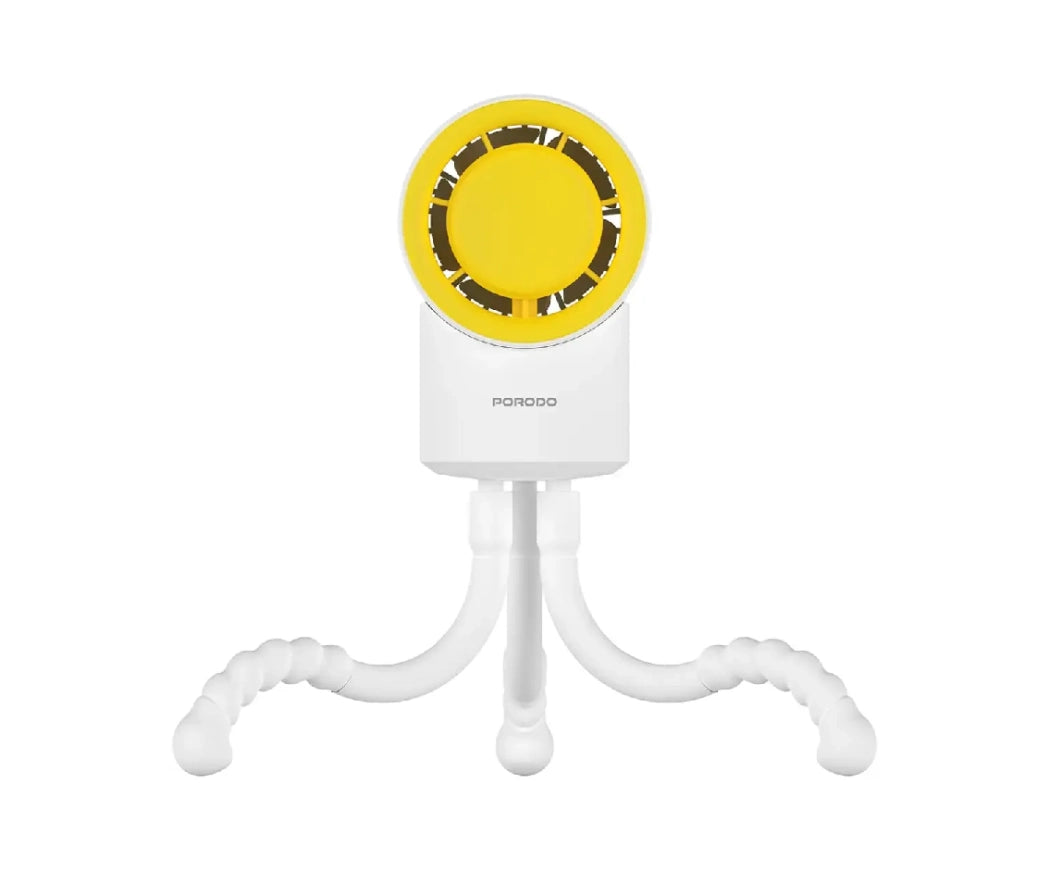 Porodo Coolflex Mini Handheld Fan with Flexible Tripods