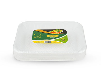 Plastic Tray No3 Q Pac 1X50 Pieces
